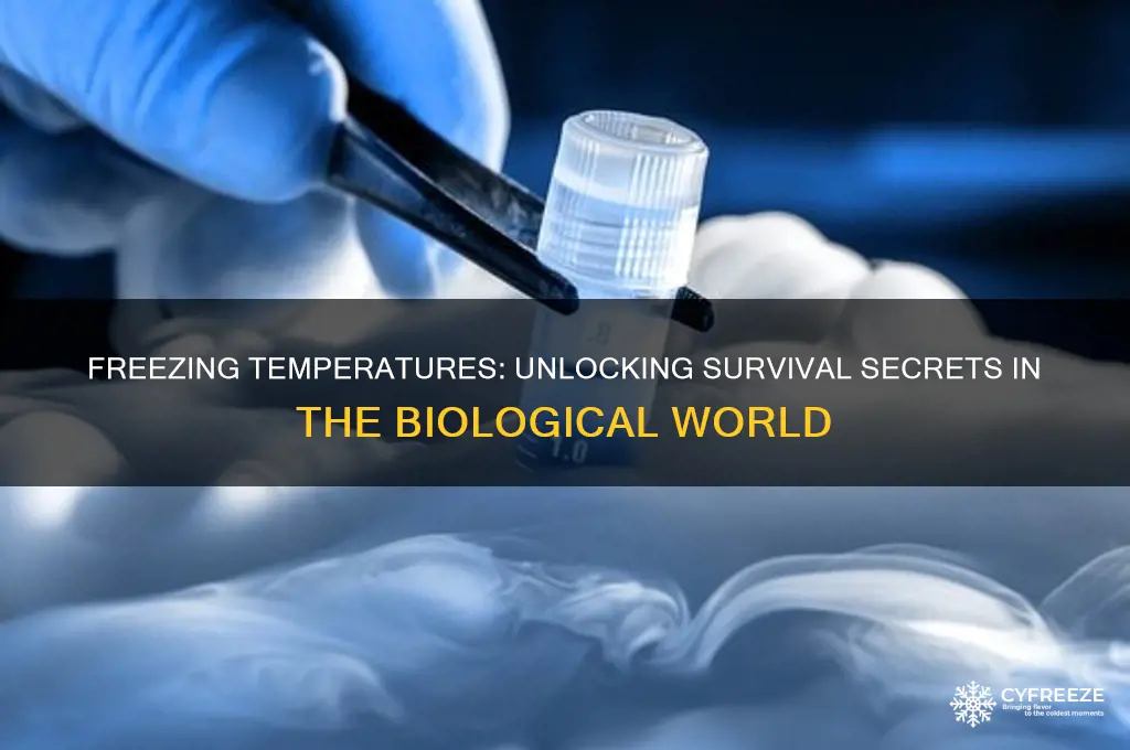 why is a freezing temperature extremely biologically relevant