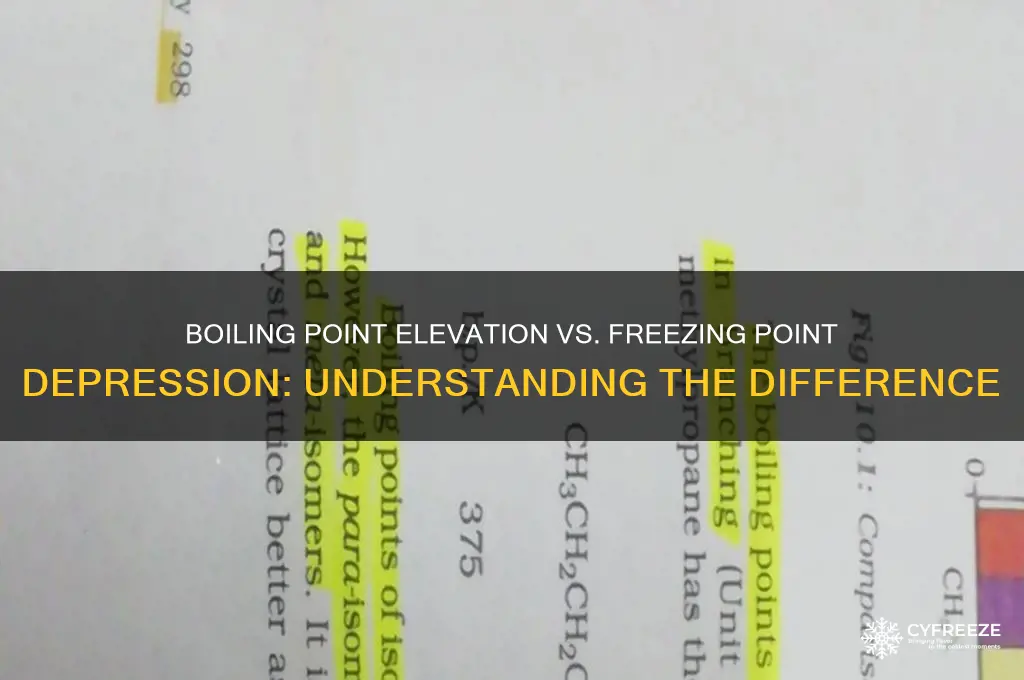 why is boiling point elevation smaller than freezing point depression