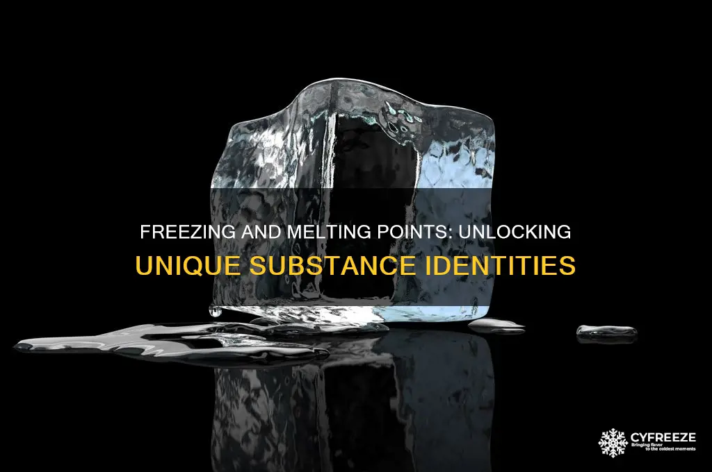 why is freezing and melting point a charcteristic properyty