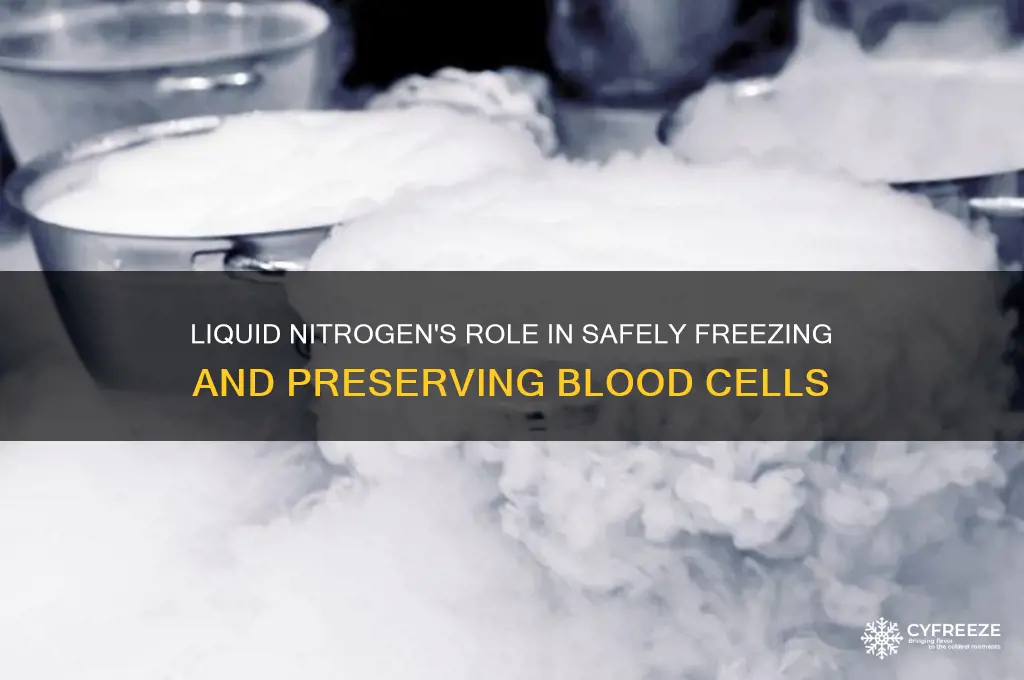 why is liquid nitrogen used to freeze blood cells