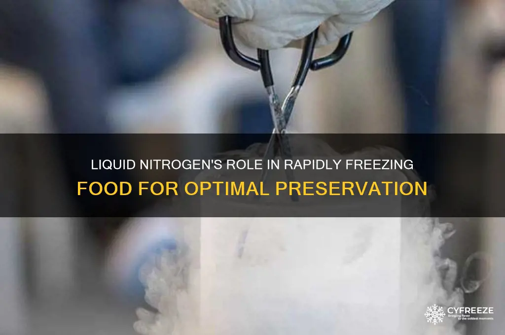 why is liquid nitrogen used to freeze food