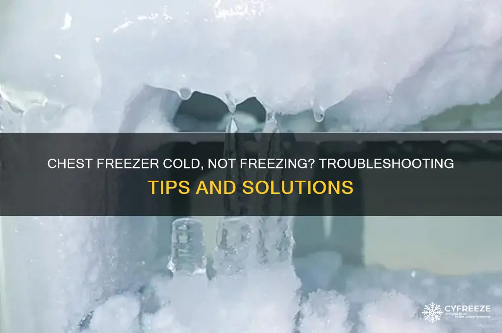why is my chest freezer getting cold but not freezing