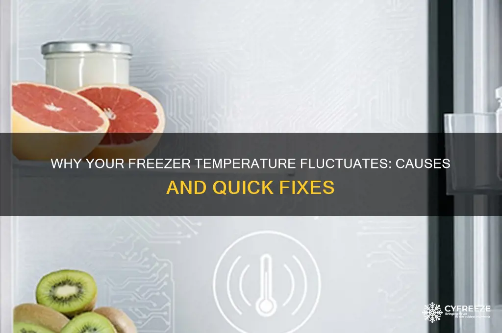why is my freezer changing temperature