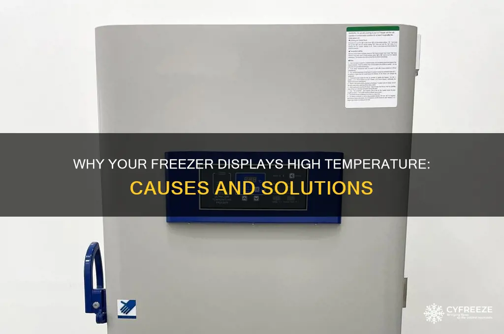 why is my freezer saying high temperature