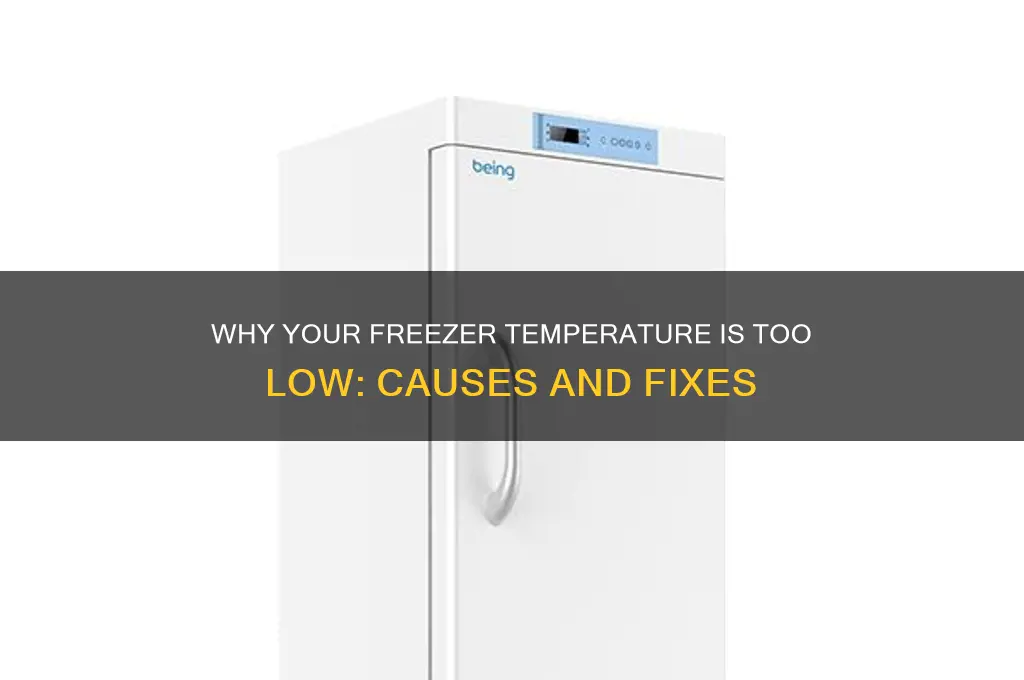 why is my freezer temperature too low