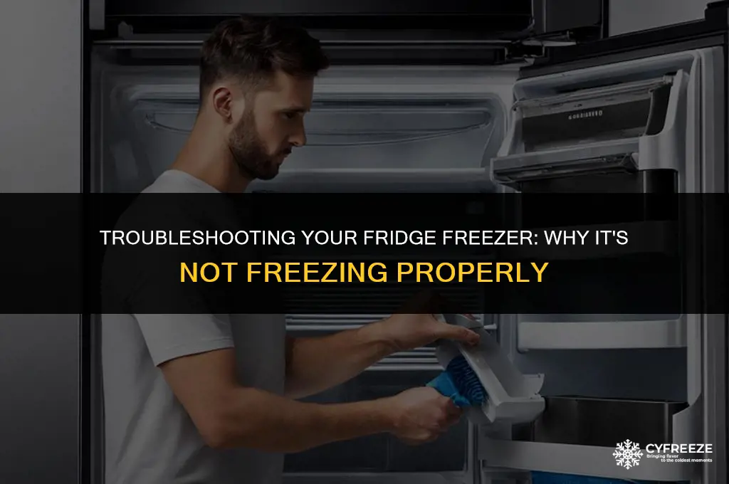 why is my fridge freezer not freezing