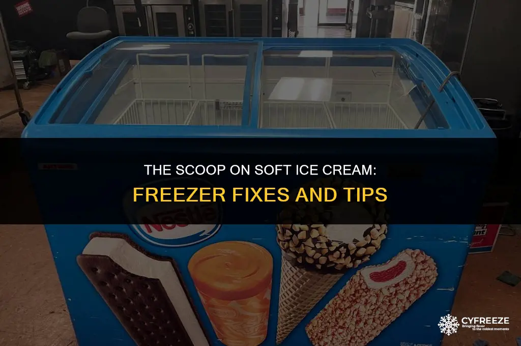 why is my ice cream soft in freezer
