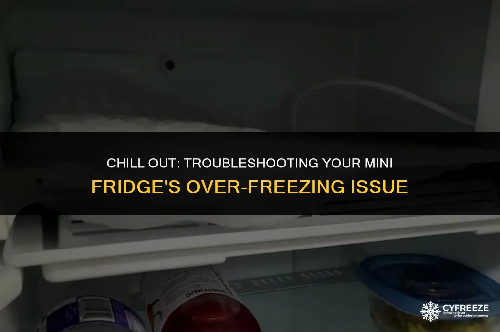 why is my mini fridge freezing everything