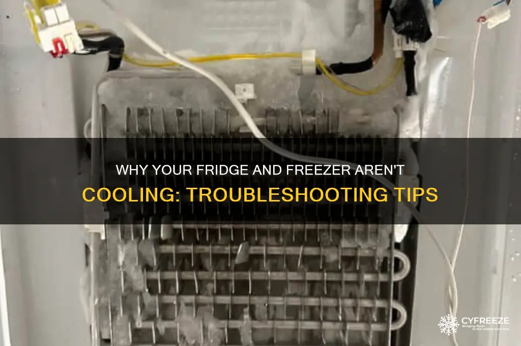 why is my refrigerator and freezer not getting cold