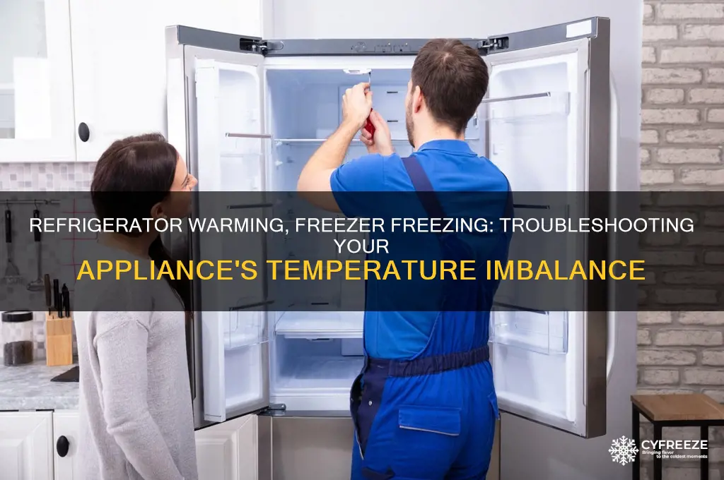 why is my refrigerator getting warmer and freezer getting colder