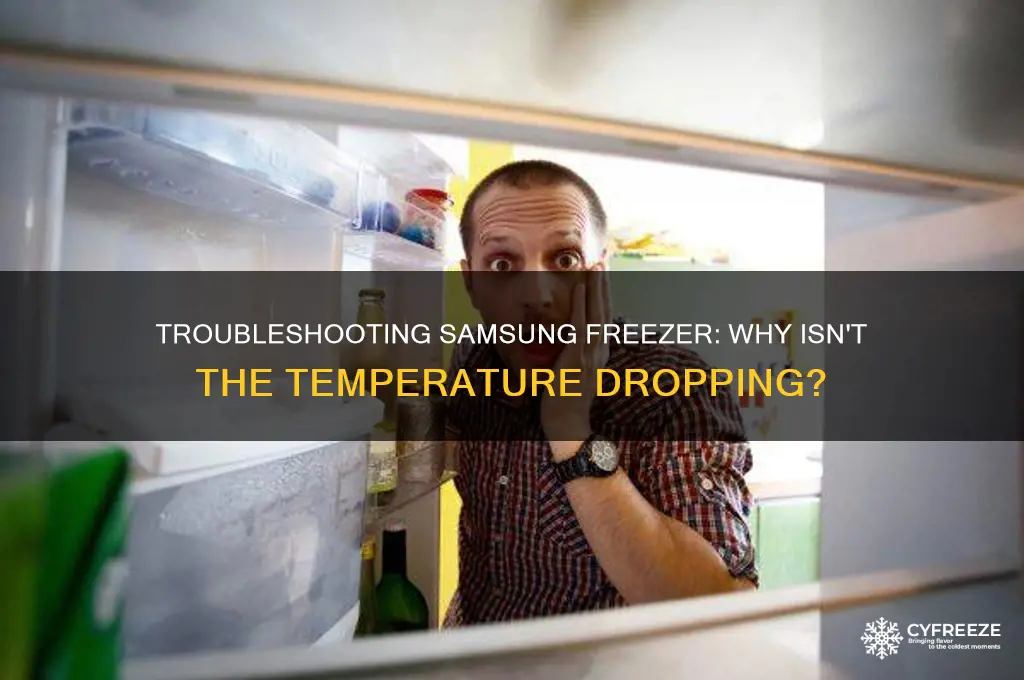 why is my samsung freezer temperature not going down
