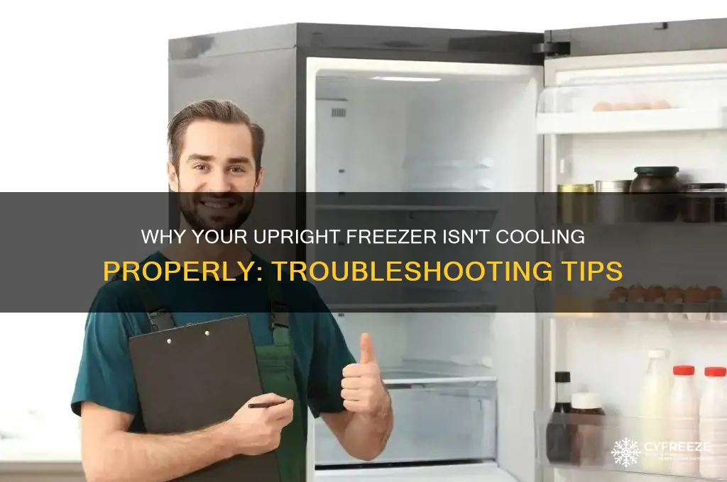 why is my upright freezer not getting cold enough