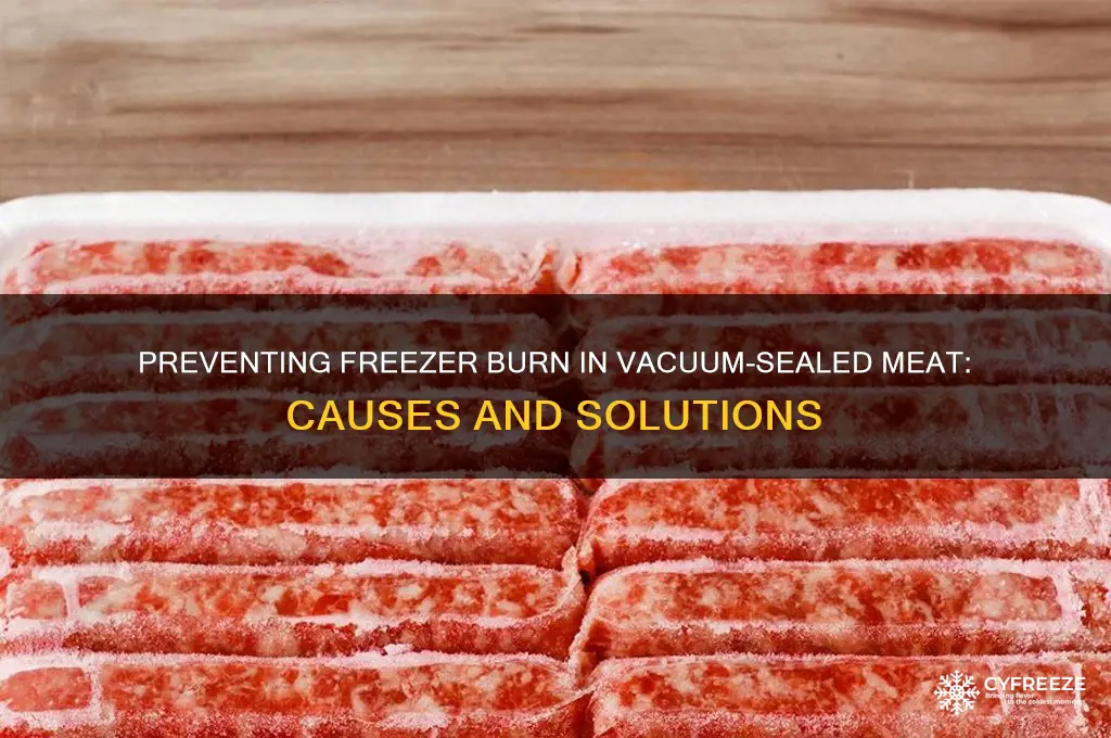 why is my vacuum sealed meat getting freezer burn