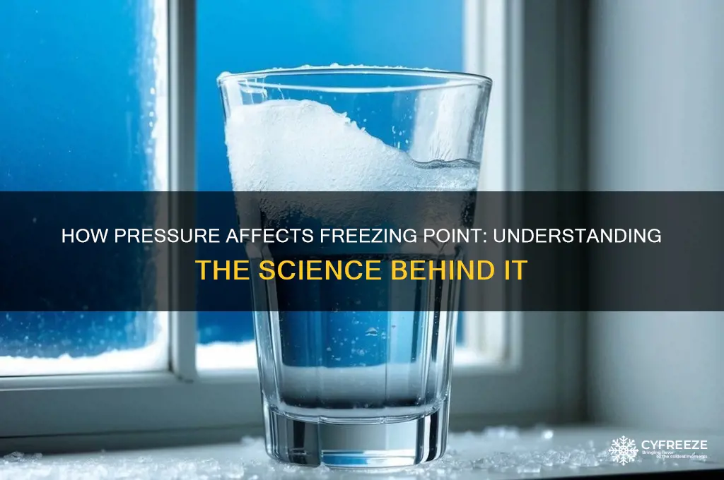 why is the freezing point lower at higher pressures