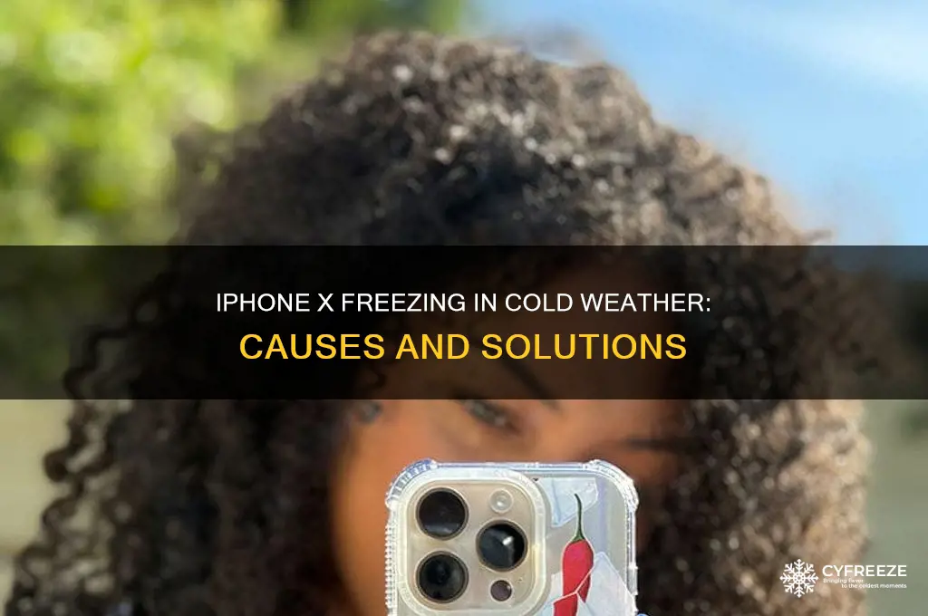 why is the iphone x freezing off in cold temperatures