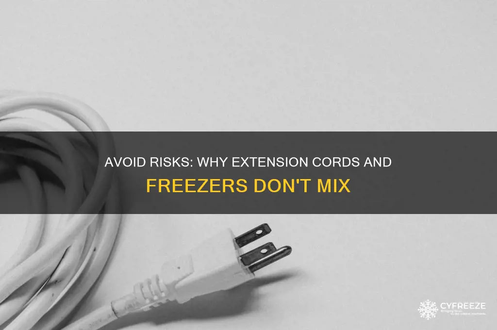 why not use an extension cord with a freezer