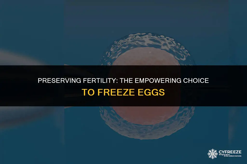 why oeople freeze their eggs