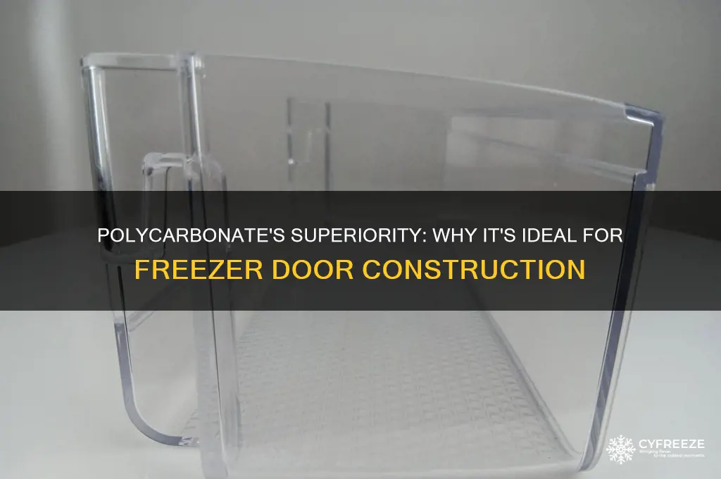 why polycarbonate used in freezer door