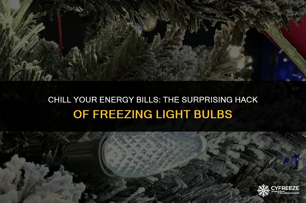 why put light bulbs in the freezer