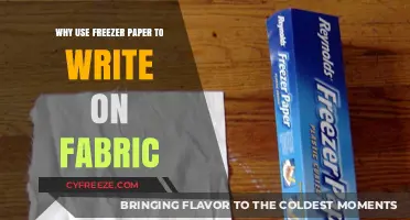 Why Freezer Paper is Perfect for Writing on Fabric