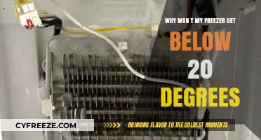 Troubleshooting Freezer Issues: Why It Won't Cool Below 20 Degrees