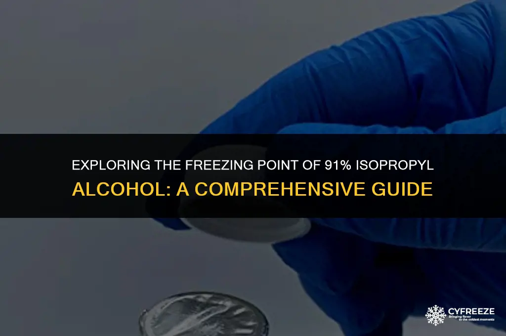 will 91 isopropyl alcohol freeze