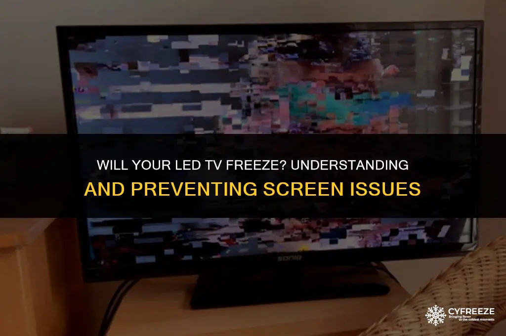 will a led tv freeze