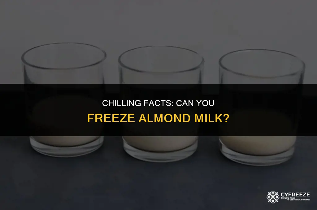 will almond milk freeze