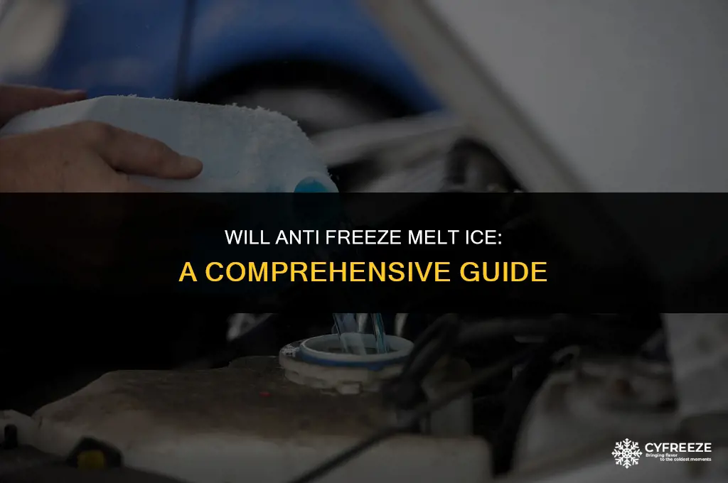 will anti freeze melt ice