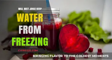 Nature's Antifreeze: Can Beet Juice Prevent Water from Freezing?