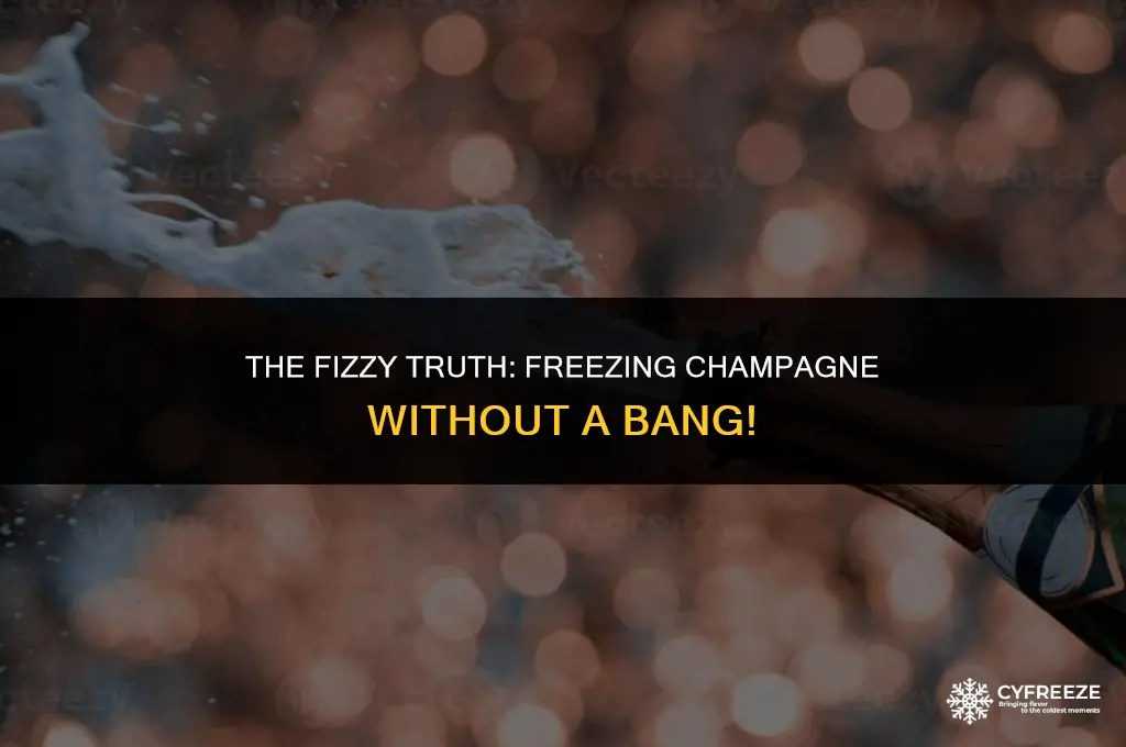 will champagne explode in the freezer