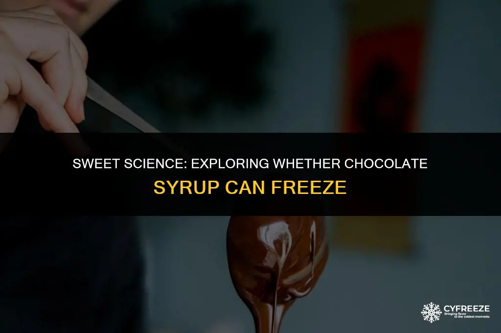 will chocolate syrup freeze