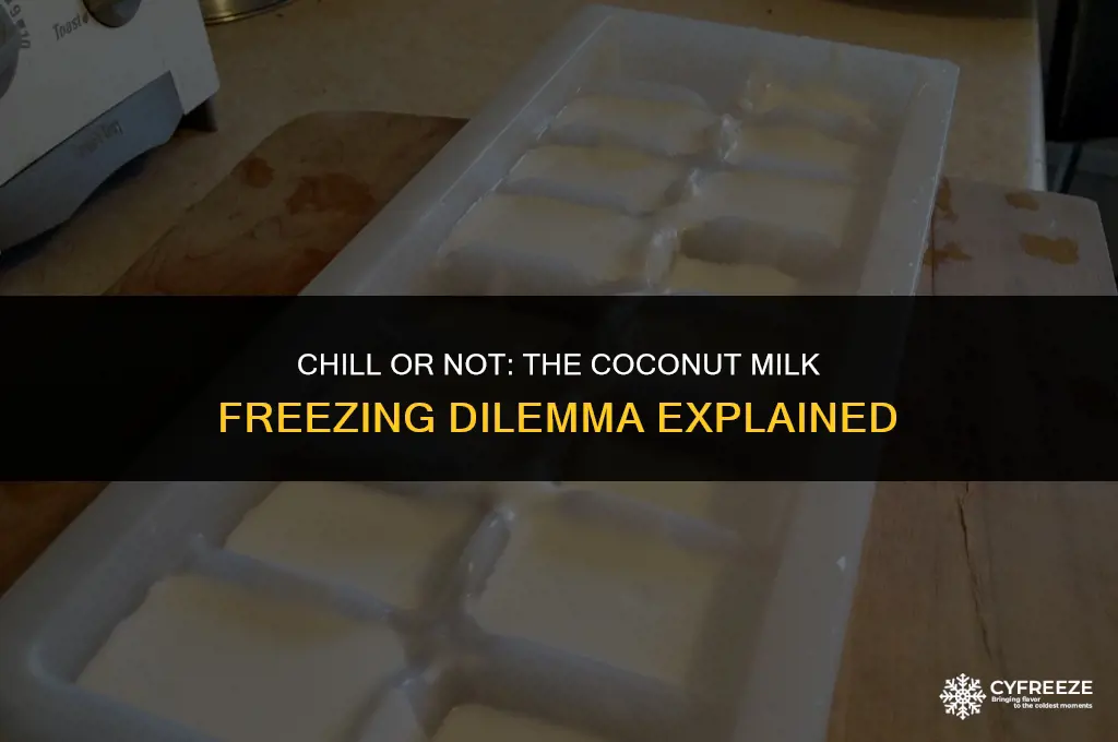 will coconut milk freeze