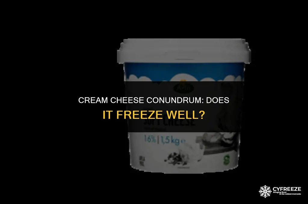 will cream cheese freeze well