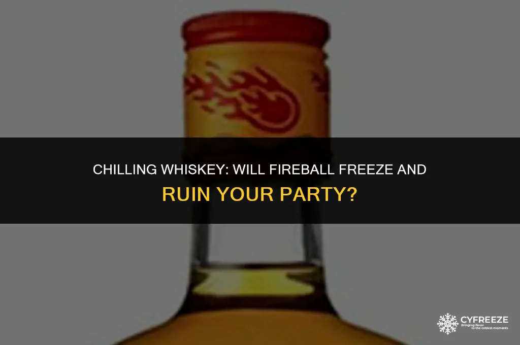 will fireball whiskey freeze