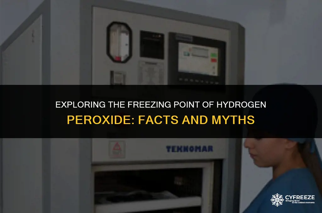 will hydrogen peroxide freeze