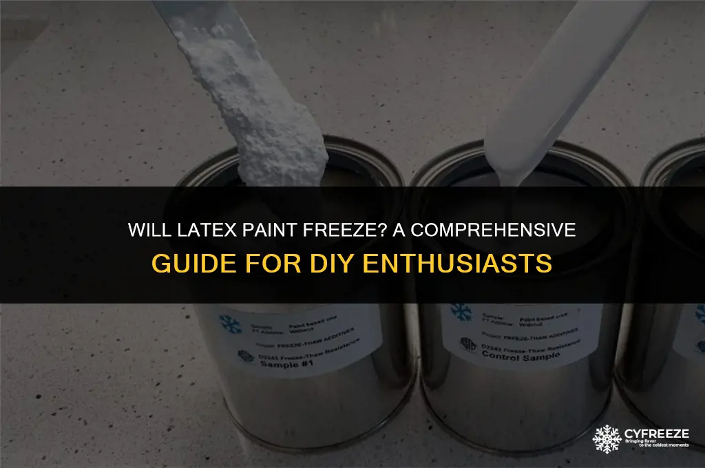 will latex paint freeze