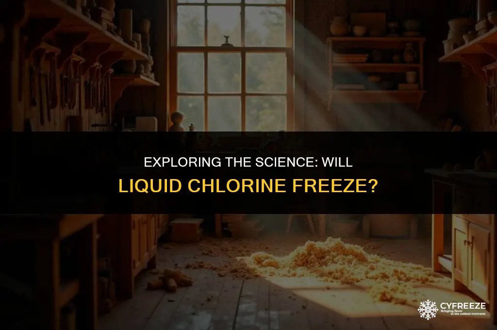 will liquid chlorine freeze