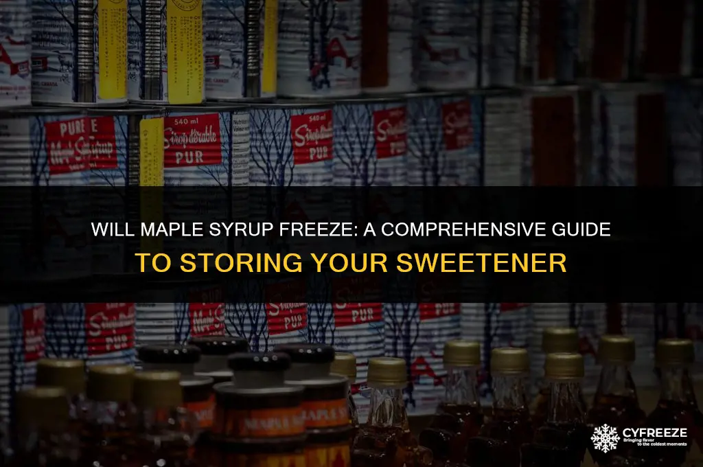 will maple syrup freeze