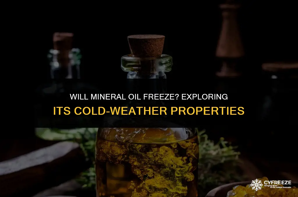 will mineral oil freeze
