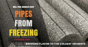 Insulating Pipes with Pool Noodles: A Simple Winter Hack