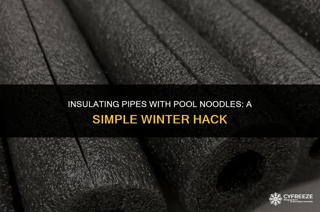 will pool noodles keep pipes from freezing