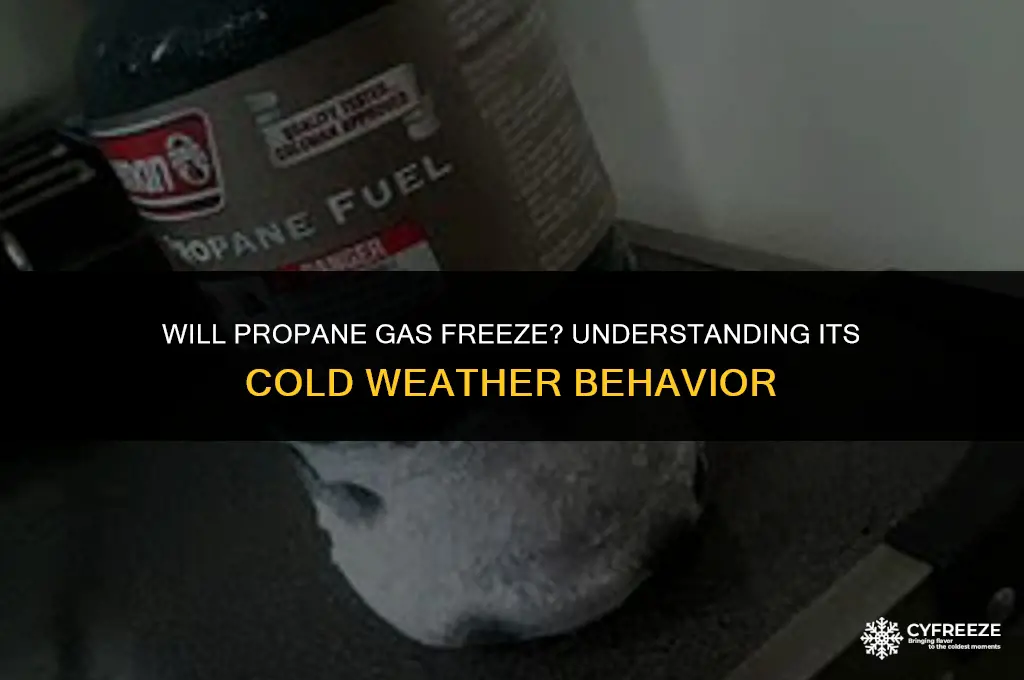 will propane gas freeze