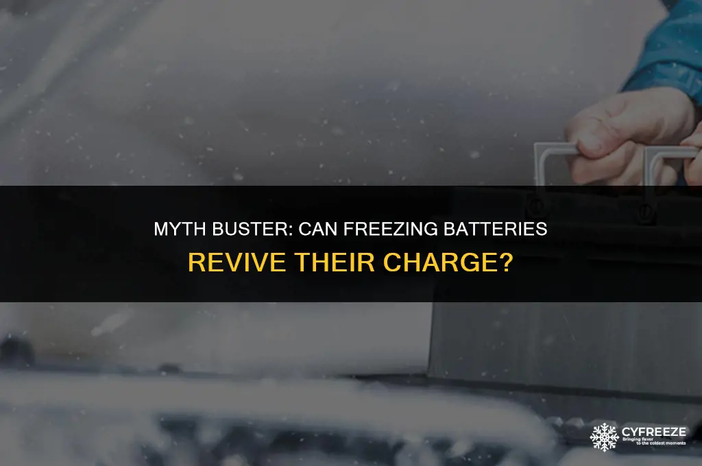 will putting batteries in the freezer recharge them