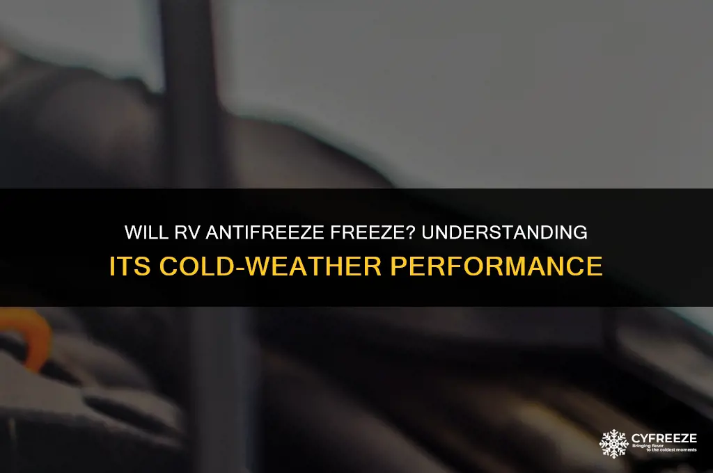 will rv antifreeze freeze