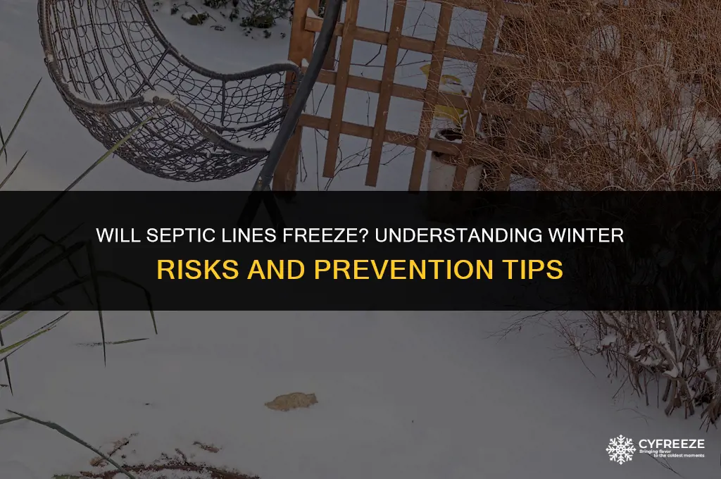will septic lines freeze