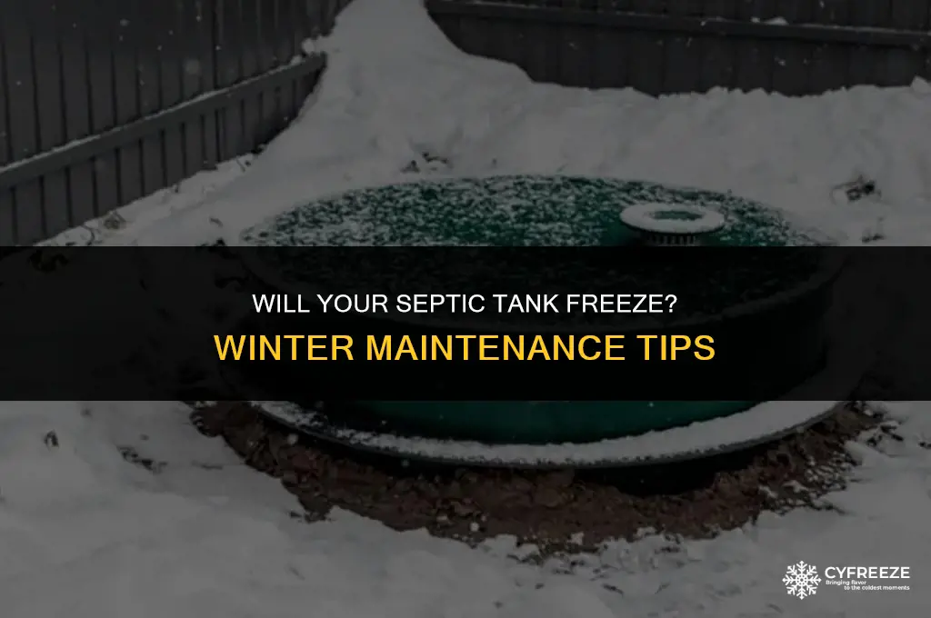 will septic tank freeze