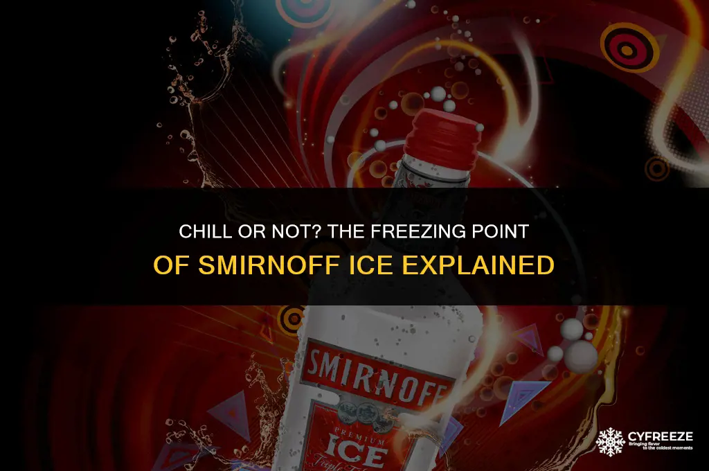 will smirnoff ice freeze