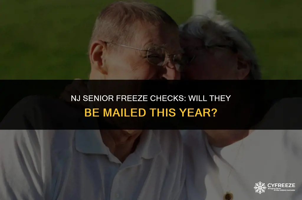 will the nj senior freeze checks be mailed