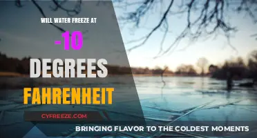Chilling Insights: Water's Freezing Point at -10°F Explained